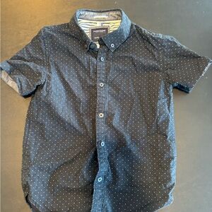 Denim & Flower Navy Blue Polka Dot Boy’s Shirt